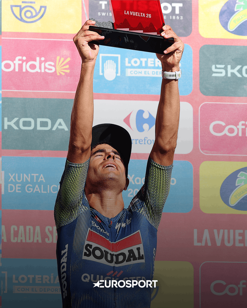 Eurosport_ES's tweet photo. ❤️‍🔥 Y por fin tocó Landismo.

📸 @gettyimages 

#LaVuelta26 #LaCasadelCiclismo https://t.co/EgVTjUOBv6