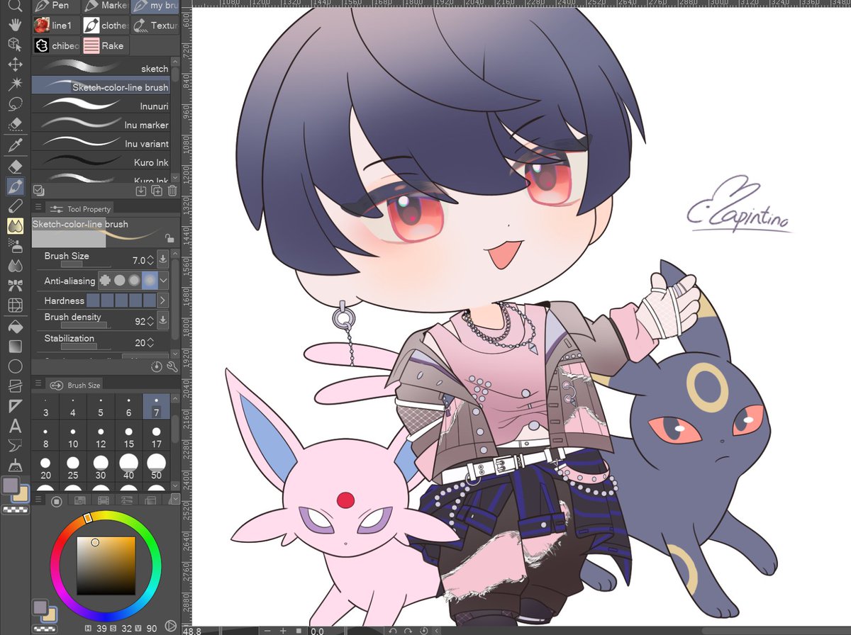 lapintino's tweet photo. The first time I saw this outfit, I knew I have to draw this
#Enstars #あんスタ #Pokemon #ポケモン https://t.co/wTQHO3TrhJ