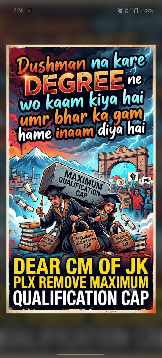 Ahmedmir09's tweet photo. @RavinderRaina @CM_JnK @lg_ladakh
@manojsinha_ @OfficeOfLGJandK
@sakinaitoo @nasirsogami
@OmarAbdullah
@JavedDar_NC @JavedRanaa @Surinderch55
@satishsharmajnk @JKNC_ @Wangchuk66 @RahulGandhi https://t.co/NlaEIj5e0b