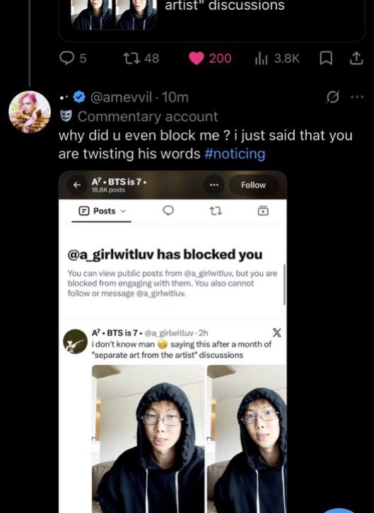 nicolegotnojams's tweet photo. Just out of curiosity why do so many still follow accounts like @a_girlwitluv who have zero issues setting up Namjoon? https://t.co/ziYCJtfoN1