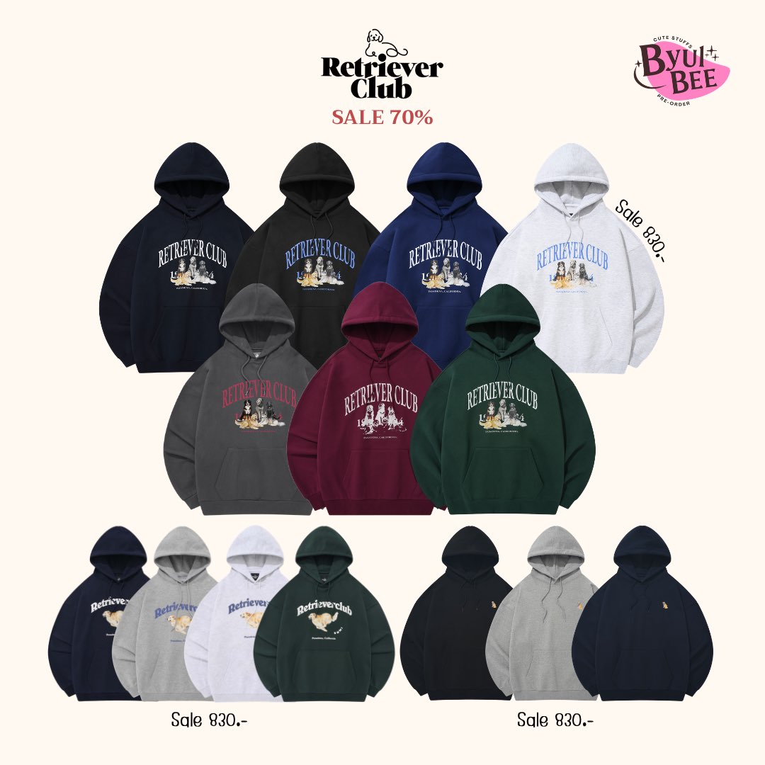 Byulbee_shop's tweet photo. 𑣲⋆🦮Retriever club Sale up to 73%
มัดรวมเสื้อยืด sweater และ hoodie ลดฉ่ำๆ
ปกติแค่เสื้อยืดตัวละพัน++ ลดแบบคุ้มมาก🔥

ㅡ ราคาเริ่มต้น 590.- (มัดจำ 100)
🚢รอของประมาณ 4 วีคหลังเว็บจัดส่ง

🛒สั่งซื้อ/สอบถามทัก dm ได้เลยค่ะ🫶🏻
#บยอลบีพรี #พรีเกาหลี #กดเว็บเกาหลี https://t.co/lBJWITNdn8