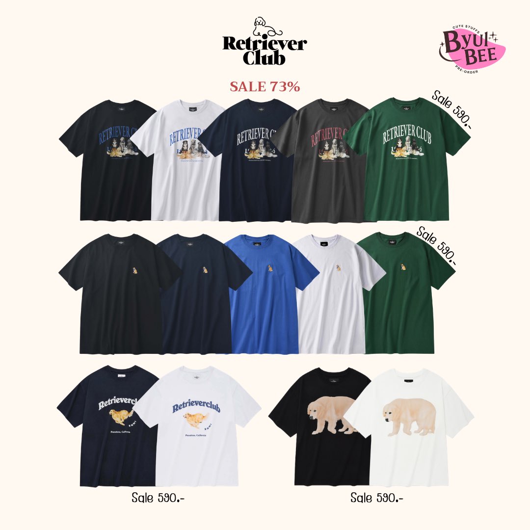 Byulbee_shop's tweet photo. 𑣲⋆🦮Retriever club Sale up to 73%
มัดรวมเสื้อยืด sweater และ hoodie ลดฉ่ำๆ
ปกติแค่เสื้อยืดตัวละพัน++ ลดแบบคุ้มมาก🔥

ㅡ ราคาเริ่มต้น 590.- (มัดจำ 100)
🚢รอของประมาณ 4 วีคหลังเว็บจัดส่ง

🛒สั่งซื้อ/สอบถามทัก dm ได้เลยค่ะ🫶🏻
#บยอลบีพรี #พรีเกาหลี #กดเว็บเกาหลี https://t.co/lBJWITNdn8