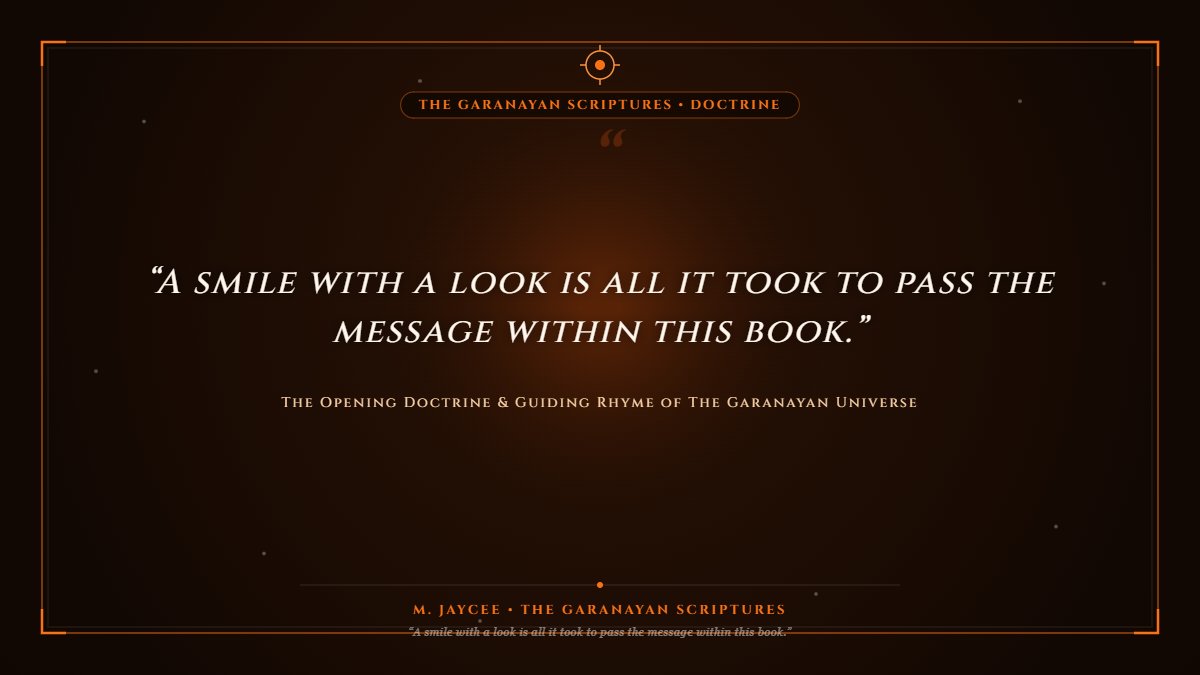 GaranayanIO's tweet photo. “A smile with a look is all it took to pass the message within this book.”

Two books. One overarching universe. A blood moon dark fantasy thrill and the illuminated scriptures carried by its heroes.

Welcome to The Garanayan Scriptures.

#TheGaranayanScriptures #BookX #DarkFantasy #WritingCommunity