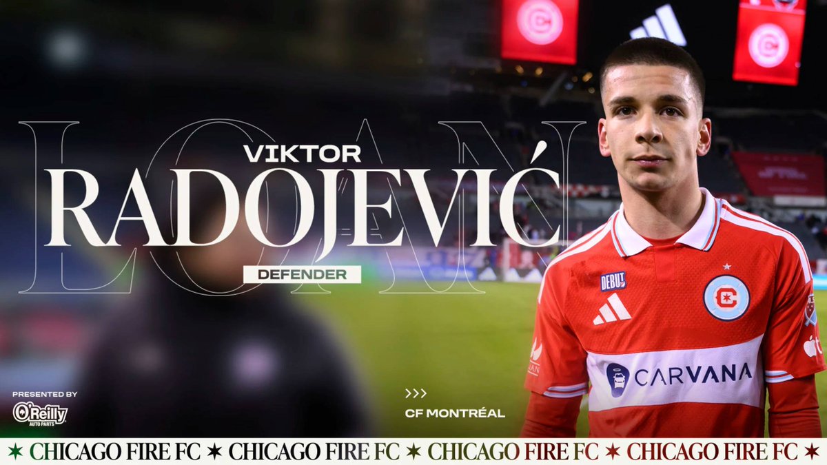 t247mls's tweet photo. OFFICIAL: CF Montréal have signed left-back Viktor Radojević (22) on loan from Chicago Fire FC until December 2026.

#CFMTL #MLS #Transfers https://t.co/ykD9iYOLtn