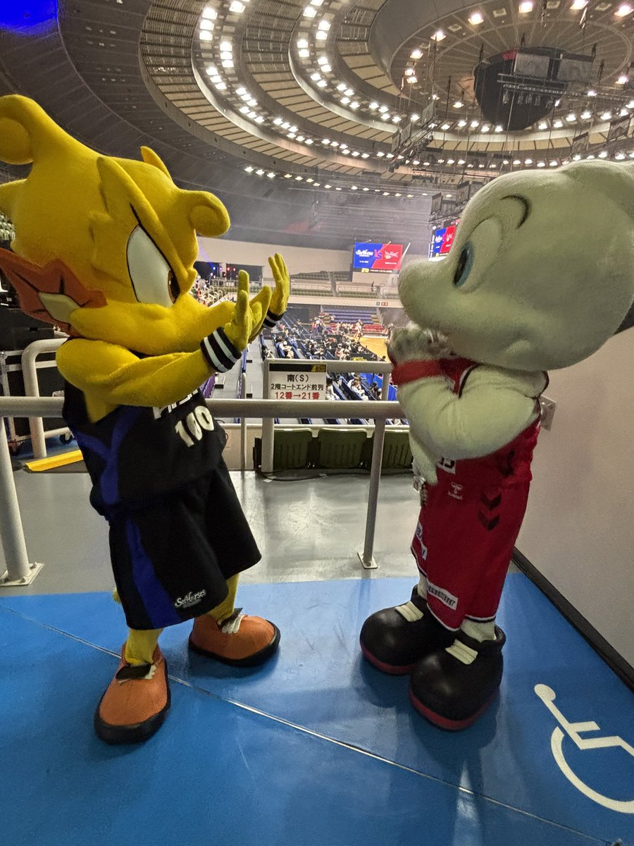 saki_2_7's tweet photo. シーホースくんとディーディーのお出迎え！ https://t.co/UXRCu7NFAE