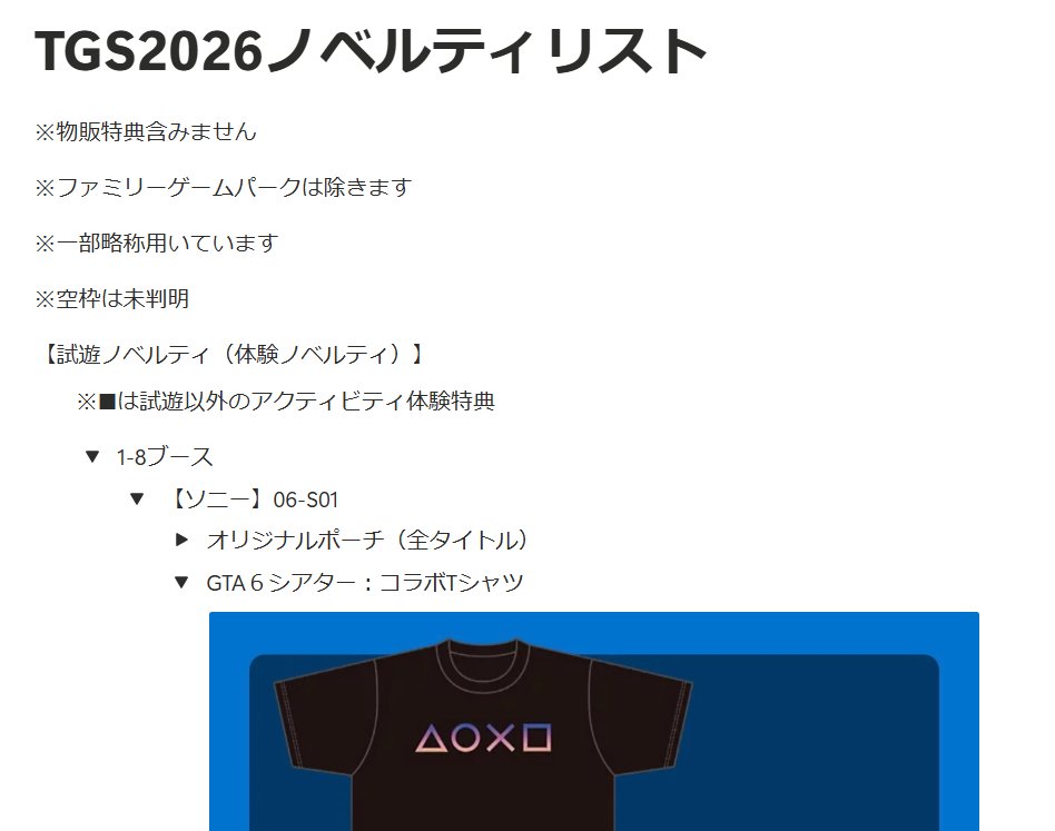 tanasu123's tweet photo. 東京ゲームショウ2026にて各ブースでもらえるノベルティのリストを作成しました！
各ノベルティのイメージ画像のほか、ブース番号も掲載しています
ノベルティ収集にお役立てください！
(今後は情報解禁次第都度更新します)
https://t.co/INZYF97zop
#TGS2026 #東京ゲームショウ https://t.co/BP2B8dfUme