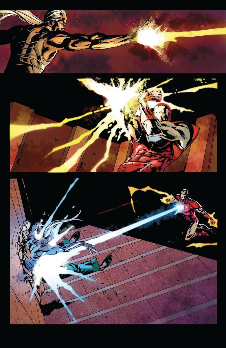 ConnorCobain's tweet photo. @SomeAssHat666 Knauf's run wasn't great, but the Mandarin Extremis plot was cool and the military aspect of the Director of SHIELD plot was awesome.
I loved how once Tony figured out who was behind it he just brutally takes him out even in the old Silver Centaurean armor. https://t.co/T8raBNgezt