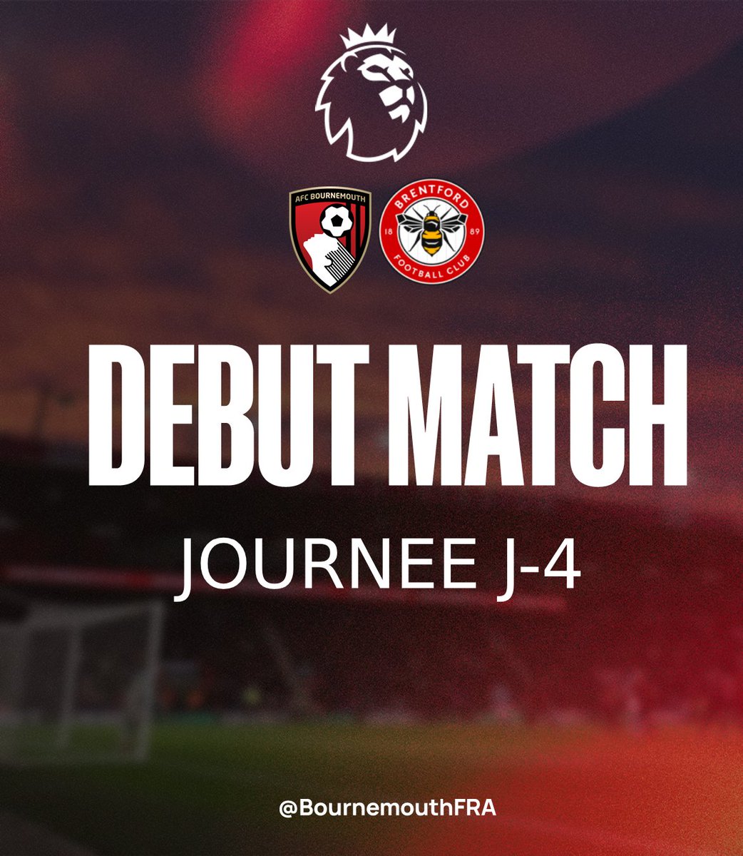 BournemouthFRA's tweet photo. 🏆 DÉBUT DU MATCH

🚨 C'EST PARTI !

Coup d'envoi entre Bournemouth 🍒 et Brentford 🐝au Vitality Stadium🏟️ !

Objectif : cette première victoire de la saison 🎯

#afcb #BOUBRE https://t.co/sOnMLImWJv