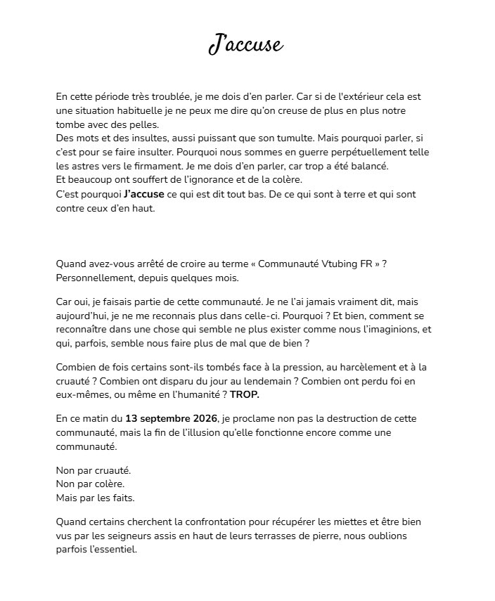 BluePearlsFR's tweet photo. Cela doit cesser

Il faut ouvrir les yeux car bientôt la chute sera terrible 

Ne répondez pas la haine par haine et arrêter d’être des monstres

C’est pourquoi…

J’accuse

#vtuber #vtuberfr https://t.co/WKBICXYfB8