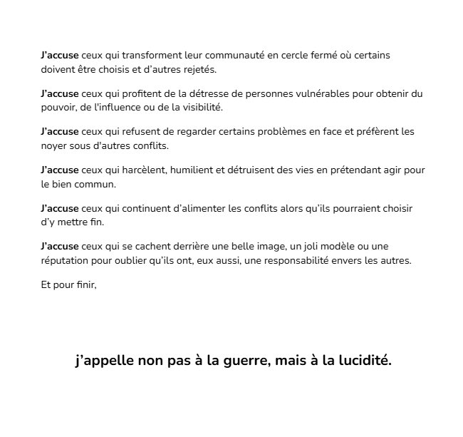 BluePearlsFR's tweet photo. Cela doit cesser

Il faut ouvrir les yeux car bientôt la chute sera terrible 

Ne répondez pas la haine par haine et arrêter d’être des monstres

C’est pourquoi…

J’accuse

#vtuber #vtuberfr https://t.co/WKBICXYfB8