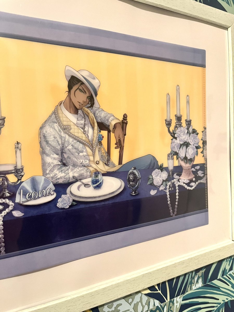 kuma_saichi's tweet photo. もうこれ絵画やん🦁

ボンボニのクリアファイルの中にA4のコピー用紙挟んでDAISOさんの額に入れただけです🖼️このクリアファイル開ける半円の穴が無いので飾るのに最適です https://t.co/wouPLVMSBd