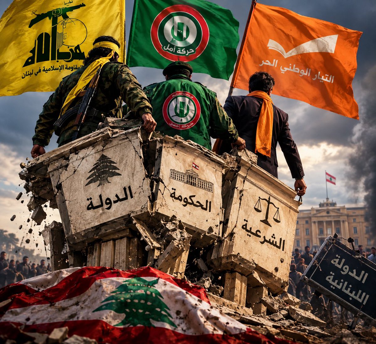 JossyHannaKh's tweet photo. حزب الإرهاب، والتيار العوني، وحركة أمل، ومعهم فريقهم الممانع، يستعدّون لانقلاب على الحكومة بهدف إسقاطها، بالتعاون مع وزير المال، المسؤول الأول عن فرض الضرائب!

لكن لا بأس، استمرّوا في جهلكم وتجاهلكم للحقيقة التي سترونها قريبًا.
#محور_الانقلابات_عالشرعية https://t.co/FrCHCfA47u