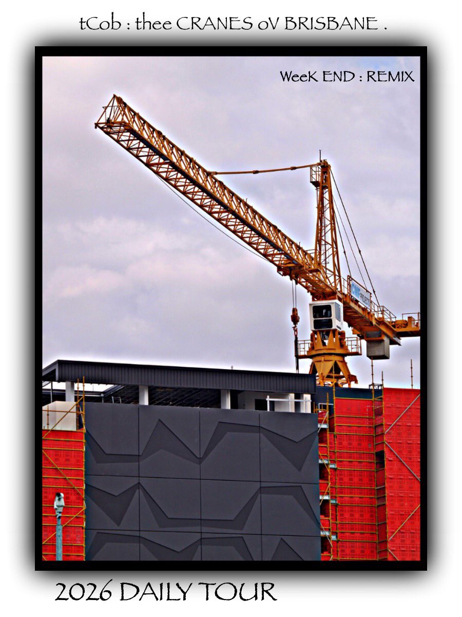 no1cranespotter's tweet photo. #CRG_DLTN  ( World’s Leading Cranespotter ) : w/ Crane oV thee DaY presents HISTORICAL LOCATIONS :

oV #theeCranesovBrisbane /)'>  
A Tower Crane Art Photography #COLLECTION for the last 23 years.

today’s post  :  WEEKEND REMIX -

DAY : 255 - 17 LYTTON ROAD - EAST BRISBANE . https://t.co/sC1pK43Gcu