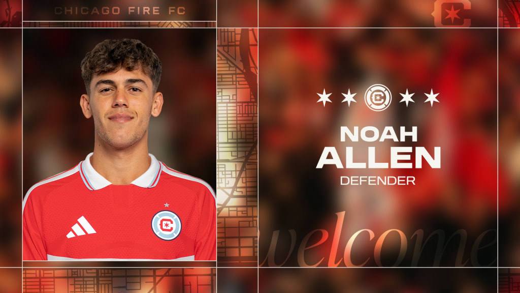 t247mls's tweet photo. OFFICIAL: Chicago Fire FC have signed left-back Noah Allen (22) on loan from Inter Miami CF until December 2026 with an option to buy.

#ChicagoFire #MLS #Transfers https://t.co/SpyifS5LW0