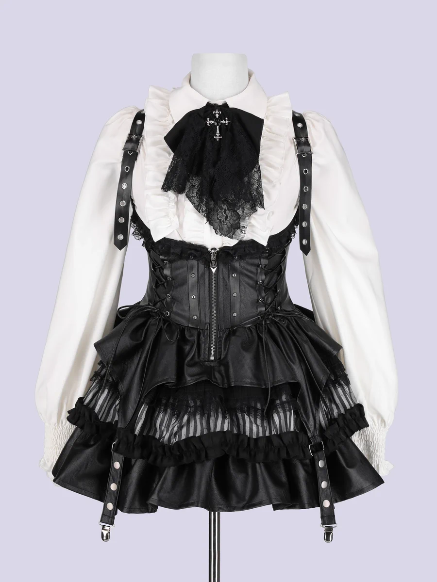 スカート IMVAL / Lace Frill Leather Dress QOOZA【クーザ】 on X: 