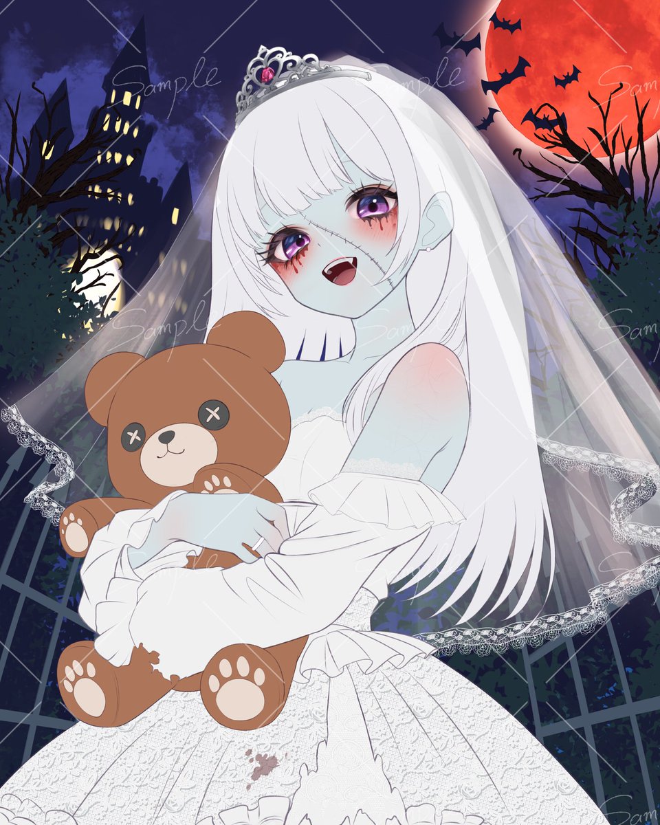 Hanon_illust's tweet photo. 花嫁ゾンビ 一枚絵 無償企画🧟‍♀️💍

✧募集人数:1名様
✧応募方法:フォロー＆リポスト
✧9月14日 21時まで

※即日実績/サンプル公開してよい方のみ

当選した方にはDMにてご連絡させていただきます(⋆ᴗ͈ˬᴗ͈)”

#無償企画 #量産依頼 #量産イラスト https://t.co/HFAS2mDVyE