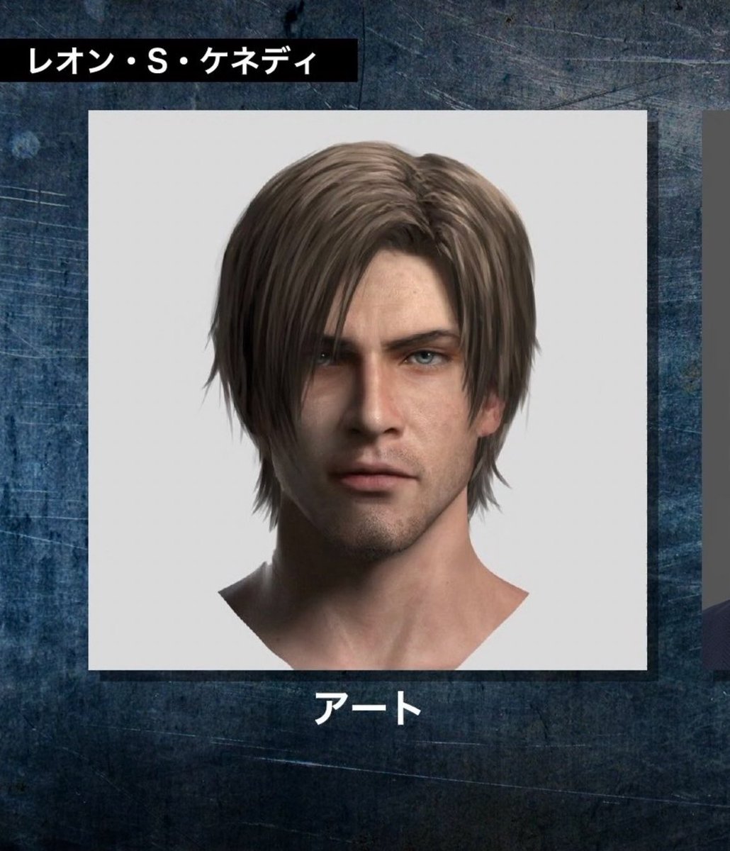 lesbianlecter's tweet photo. losing my mind over leon’s original ID design FUUUUCK https://t.co/n7s1c4ktqf