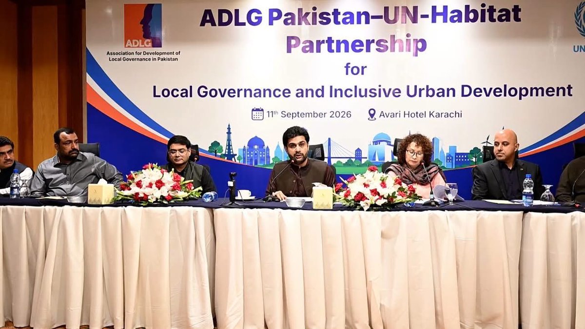 SyedKumailHShah's tweet photo. The Local Councils Association Pakistan has signed an MoU with UN-Habitat to strengthen local governance, enhance institutional capacity, promote sustainable and climate-resilient urban development, and improve municipal service delivery.

Stronger local governments mean stronger communities and better services for the people of Pakistan. 🇵🇰

#SKHS #LocalGovernment #LocalGovernance #Pakistan #UNHabitat #UrbanDevelopment #ClimateResilience
