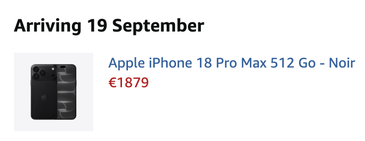 LeoTechMaker's tweet photo. J'espère que vous avez tous acheté la bonne couleur pour l'iPhone 18 Pro !

Car ceux qui ont pris le Orange Cosmique l'année dernière.... Paix à leurs âmes 🙏 https://t.co/d8kYxcmAfH