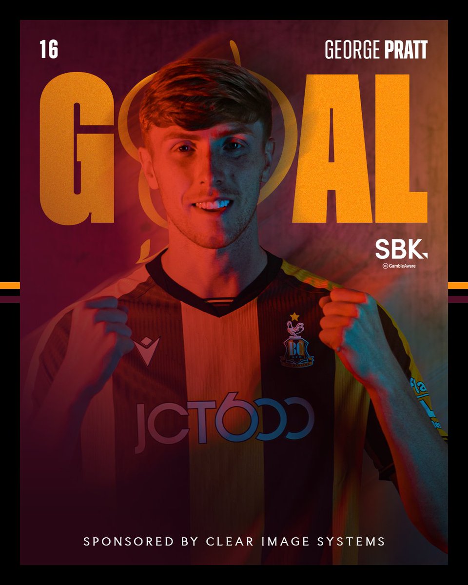 officialbantams's tweet photo. 52' PRATTTTTTTTTTT!!!! 🤩

����‍⬛ 0-1 🐔

#BCAFC | #NOTvBRA https://t.co/tf8HqA2rqA