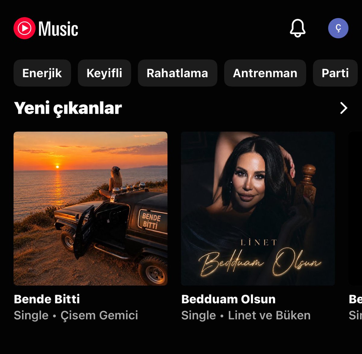 CisemGmc's tweet photo. #youtube yeni çıkanlar listesinde bende varım 🥳🥳 @youtubemusic @YouTube @trpopulermuzik https://t.co/fZLkRJ7CKu