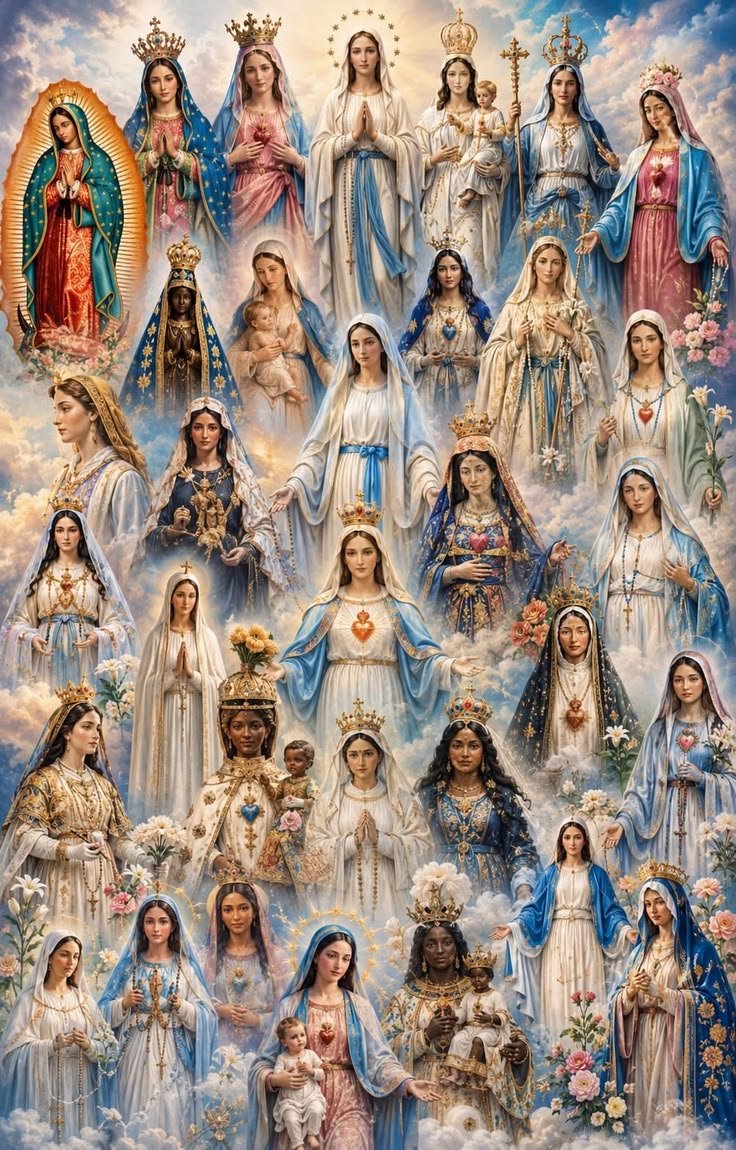 JustAdaugoijele's tweet photo. Every title, every apparition, every image, still the same Mother Mary, who said yes. https://t.co/eiqS2jUsHe