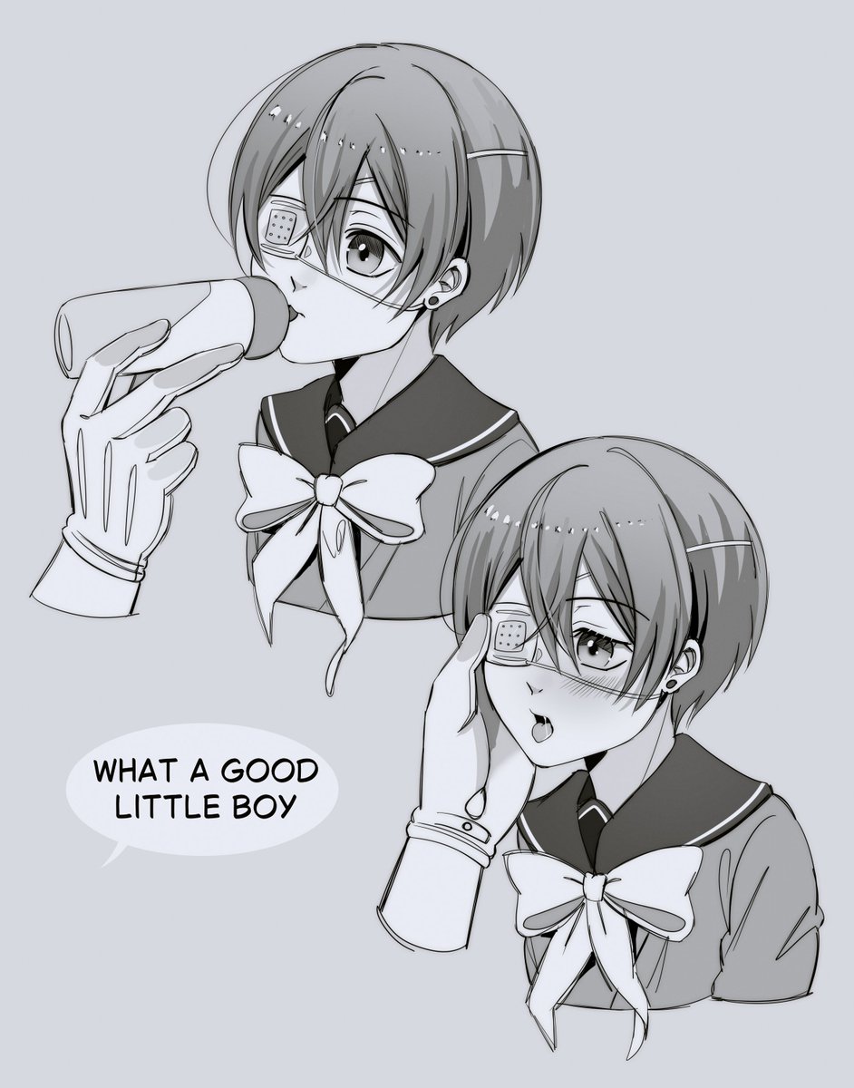 milkoosagi's tweet photo. agere ciel with bottle https://t.co/R6NOQHNz8p