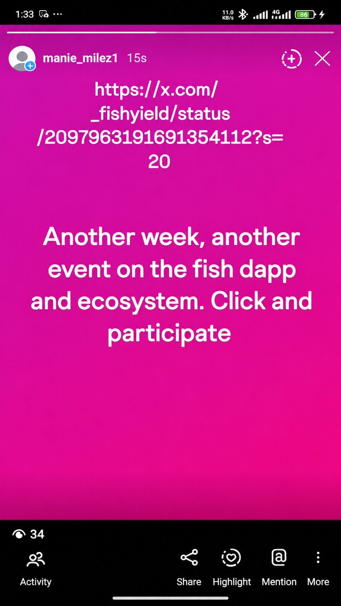 Manie532's tweet photo. @_fishyield UID: 65240460

We need more of fish community in the Crypto space 
#LFG https://t.co/bpsveiMeb0