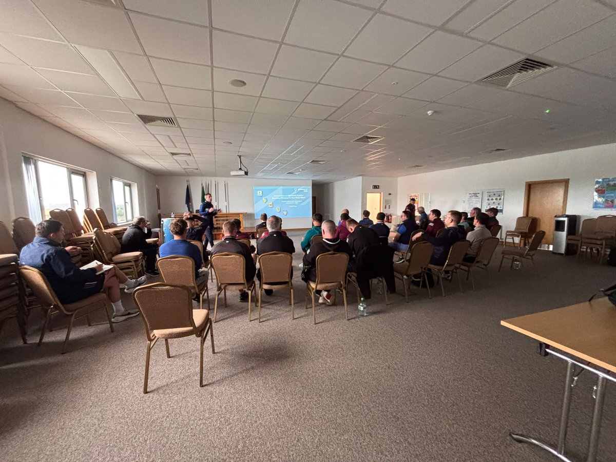 ConnachtGAA's tweet photo. Some pics from a very productive 2 days of coaching staff training at the Connacht GAA COE this week. There was excellent engagement and discussion throughout, well done to all ๐ #ConnachtGAA https://t.co/gVH86cGu1w