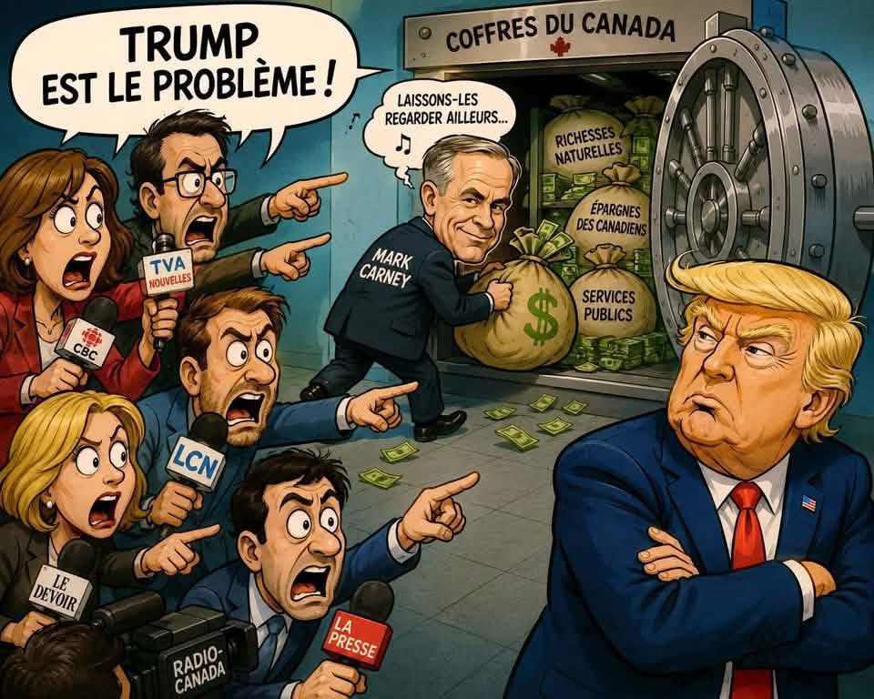 cocovid1984's tweet photo. Excellent texte de Léandre St-Laurent

👇👇👇👇

Au Québec, Donald Trump n’est pas responsable de : 

- L’explosion du coût de la vie
- L’effondrement de notre classe moyenne
- L’augmentation fulgurante des inégalités socio-économiques et de la pauvreté
- L’inflation alimentaire
- La crise du logement et de l’habitation
- L’iniquité intergénérationnelle
- Les dysfonctionnements de l’État-providence québécois
- La maltraitance de nos aînés
- Le gaspillage des deniers publics
- La multiplication de fiascos dans les projets d’investissement public
- Le sous-financement de secteurs clés
- Le poids de la dette du Québec et sa décote
- Le poids de la dette du Canada
- La crise migratoire
- Le déclin linguistique
- Le déclin démographique
- La faillite de l’intégration culturelle
- L’assimilation culturelle et linguistique des Canadiens-français 
- Le recul de leur poids politique et leur minorisation 
- L’essor des communautarismes et des ghettos culturels
- Une insécurité qui monte lentement
- Le statut politique et institutionnel non réglé du Québec
- L’acceptation d’un coup d’État juridique, par l’imposition d’une constitution que nous n’avons pas signée
- L’invalidation juridique de lois fondamentales du Québec par les tribunaux fédéraux
- L’hypertrophie et les ingérences du pouvoir fédéral
- Les dédoublements administratifs fédéraux/provinciaux
- Le quémandage de transferts fédéraux (notre argent) qui ne viennent pas
- La destruction du modèle canadien
- La non-gestion des frontières par le Canada
- L’absence de véritable géopolitique canadienne
- Le fait que le Canada constitue une plaque tournante de l’ingérence étrangère
- Le sous-investissement du Canada dans sa défense

Regarder ailleurs équivaudrait à accepter de détourner l’élection québécoise la plus critique des dernières décennies, par des gens qui n’auront pas à en subir les conséquences.
