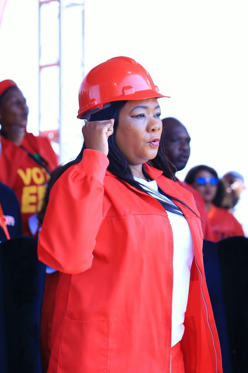 EFFSouthAfrica's tweet photo. Fighters singing Nkosi Sikelel’ iAfrika,as originally composed by Enoch Sontonga, at the EFF Tshwane Manifesto Rally, which will be addressed by the incoming Mayor of Tshwane, Commissar @OmphileMaotwe.

 #VoteEFF2016
 #VictoryOrDeath https://t.co/icDMCqsb1u