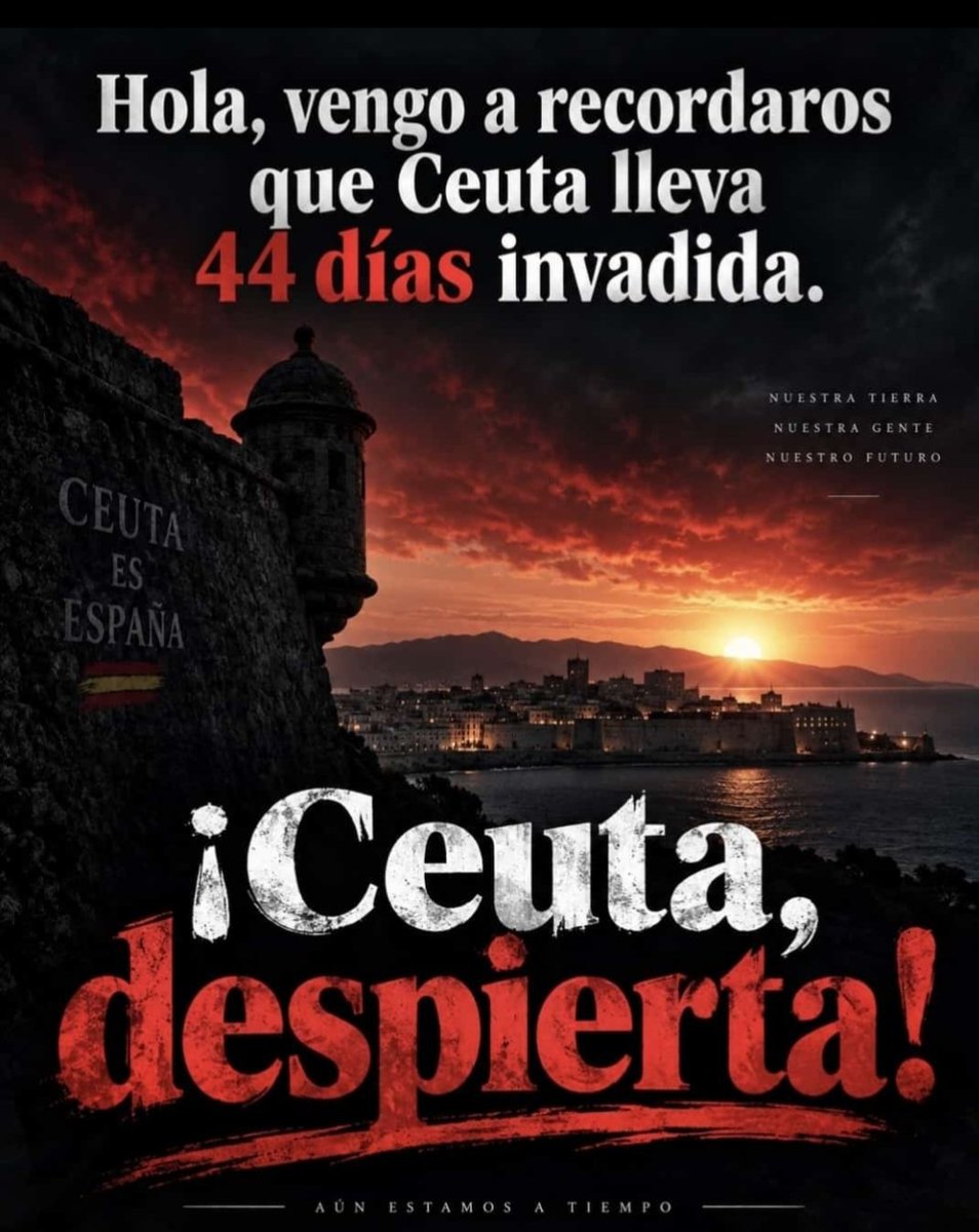 Estebandelashg's tweet photo. ¡No dejemos de mirar a Ceuta, por favor!

Aquí 👇👇👇 https://t.co/HhF5iLWVJX