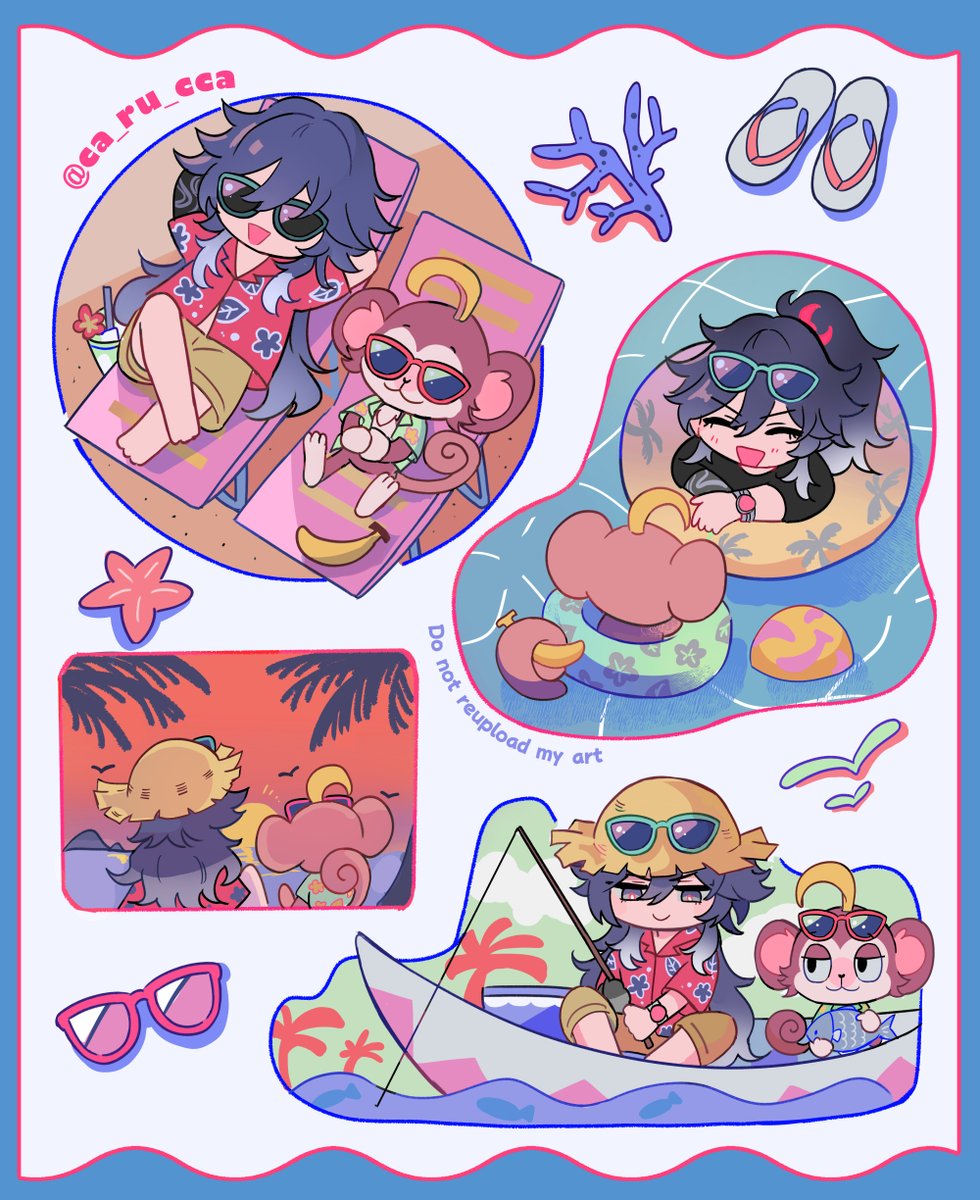 ca_ru_cca's tweet photo. ✨🐺🏝️🐒✨ https://t.co/9VXXYAWh9R