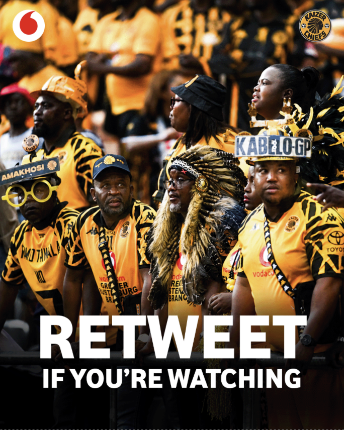 VodacomSoccer's tweet photo. Comment #VodacomGiganathi + RT if you’re watching @PolokwaneCity vs @KaizerChiefs and you could walk away with 8GB @Vodacom data https://t.co/jBqyQUpGf6