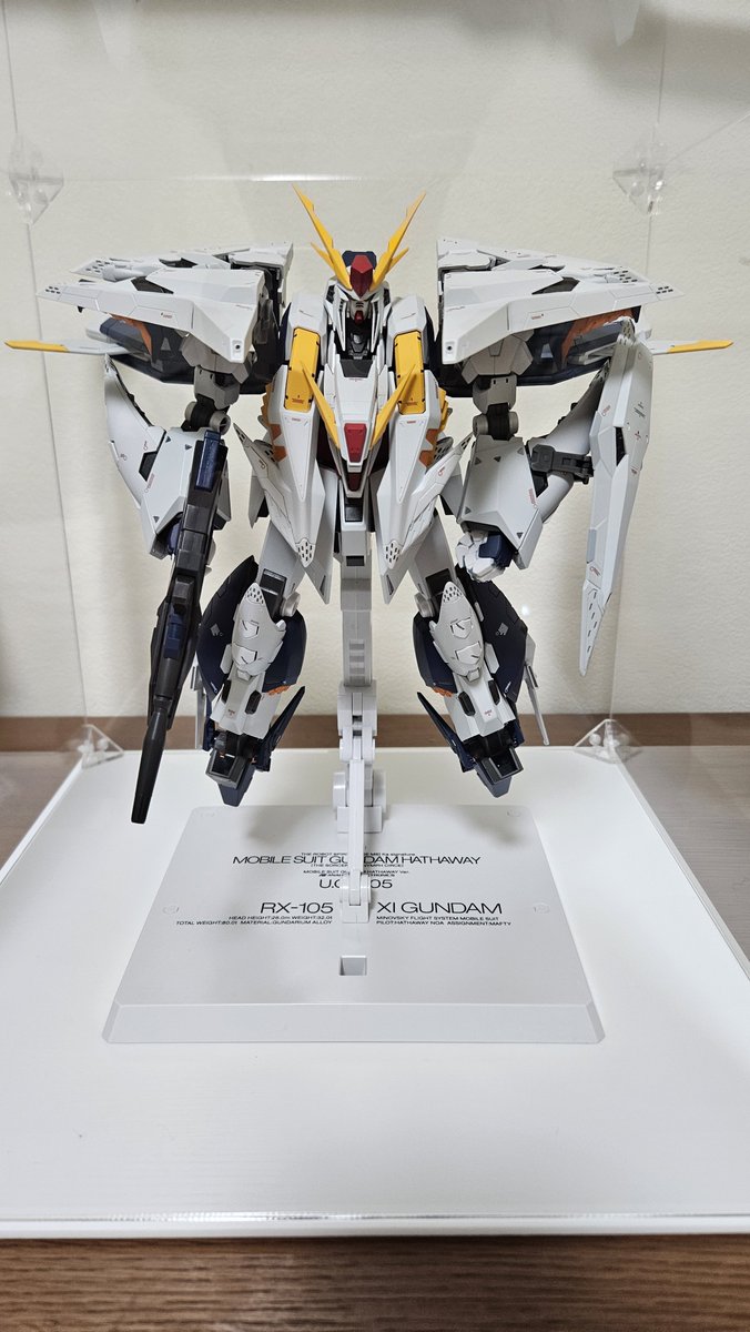 yan__1822's tweet photo. クスィーガンダムの封印完了！
もう動かすことなさそうです😊

鋭利な所が多すぎる！（笑） https://t.co/3HXp1gSvW6
