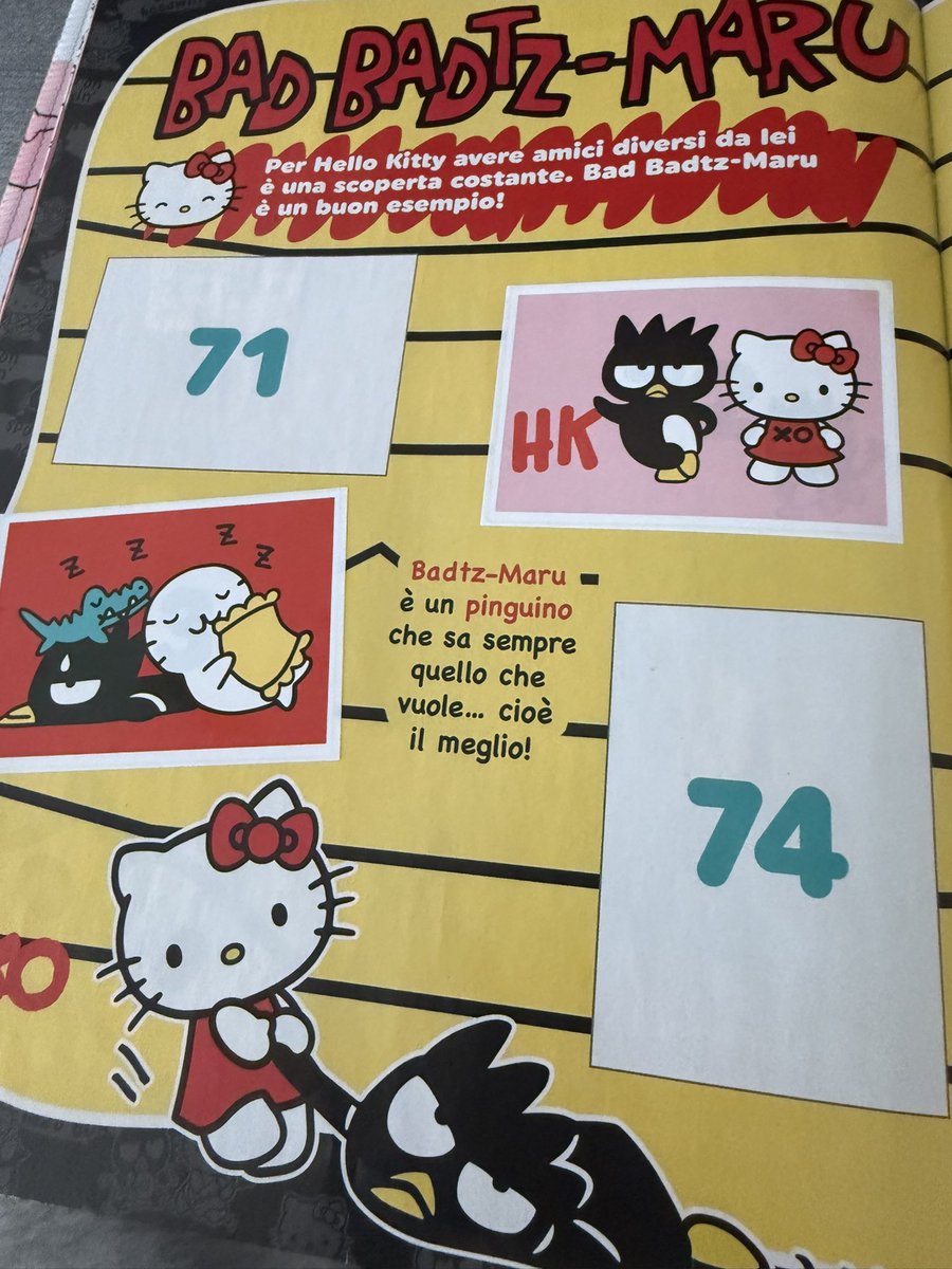 Sashisweeet's tweet photo. badtz-maru page yay https://t.co/TmrnXjNmdI