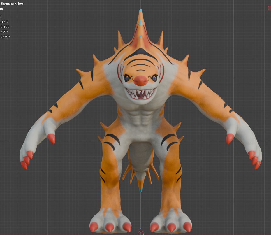 Warfer_26_'s tweet photo. @catomaro @DaniNovarama Invizimals fue mi infancia, literalmente hace poco terminé un modelo en 3D de tigershark que he llevado meses haciendo. gracias por haber dibujado a  unos de las criaturas que más me marcaron de pequeño https://t.co/RyVbTPQ4sV