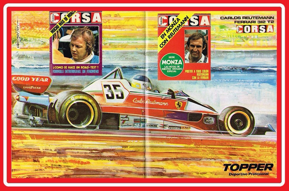 PatoG82's tweet photo. 12 de Septiembre de 1976. La F1 disputaba el GP de Italia en Monza 🇮🇹
🏆 "Ronnie Peterson 🇸🇪 hizo un derroche de talento para ganar la carrera.
🇦🇷Carlos Reutemnn debutaba en Ferrari"
📝 Notas Corsa 🔗 https://t.co/QVAtmHgz7X https://t.co/VuSe6TelKI