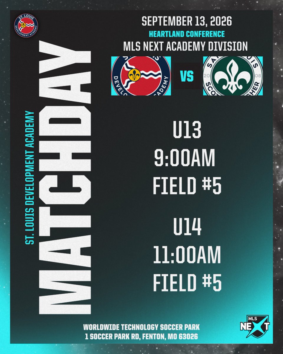STLDASoccer's tweet photo. The wait is over! ⚽️

Our STLDA MLS NEXT (AD) &amp; NAL Boys teams kick off their seasons this weekend. 

Let’s get to work.

#StlouisDA https://t.co/Wyu19wgT1O