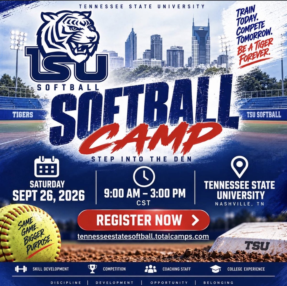 TNStateSoftball's tweet photo. There is no better place to be right now than Nashville and This Camp. Click the link below and sign up today. 

https://t.co/lWutqdBEIv https://t.co/5hDtwmp4xG