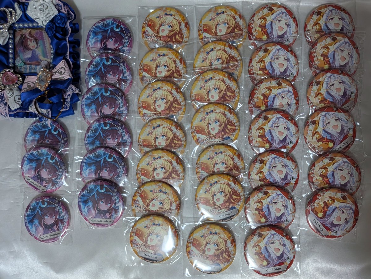 Tonamin_4422's tweet photo. ウマ娘 交換 キャラバッジコレクション 
キャラバ

譲) ゴールドシップ 9 ウオッカ 10 ダイワスカーレット 8 メジロマックイーン 4 マヤノトップガン 8 ナイスネイチャ 8 キングヘイロー 3 アグネスタキオン 7 

求) キャラバ CANバッジ トウカイテイオー

郵送のみ https://t.co/NAZ1NnVi0r