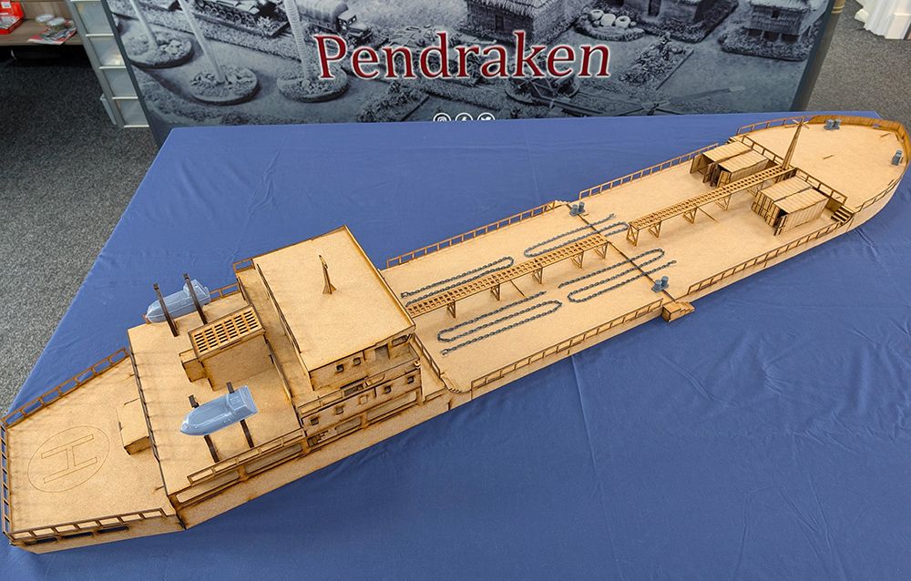pendraken's tweet photo. Our 6.5ft 28mm scale Cargo Ship is now available!  Complete with internal furniture, doors containers, chains and more, head over and take a look at our largest ever release! https://t.co/jxDL2WOLz3 https://t.co/RJpxWYRhSS
