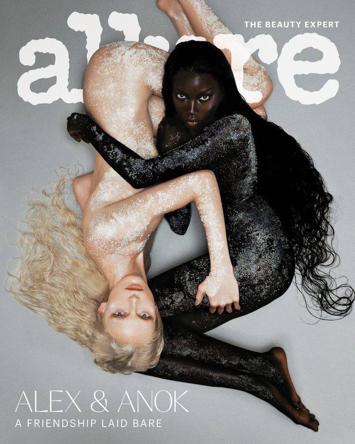 PopTingz's tweet photo. Alex Consani and Anok Yai look breathtaking on the cover of Allure Magazine. https://t.co/br8f2zBfCc
