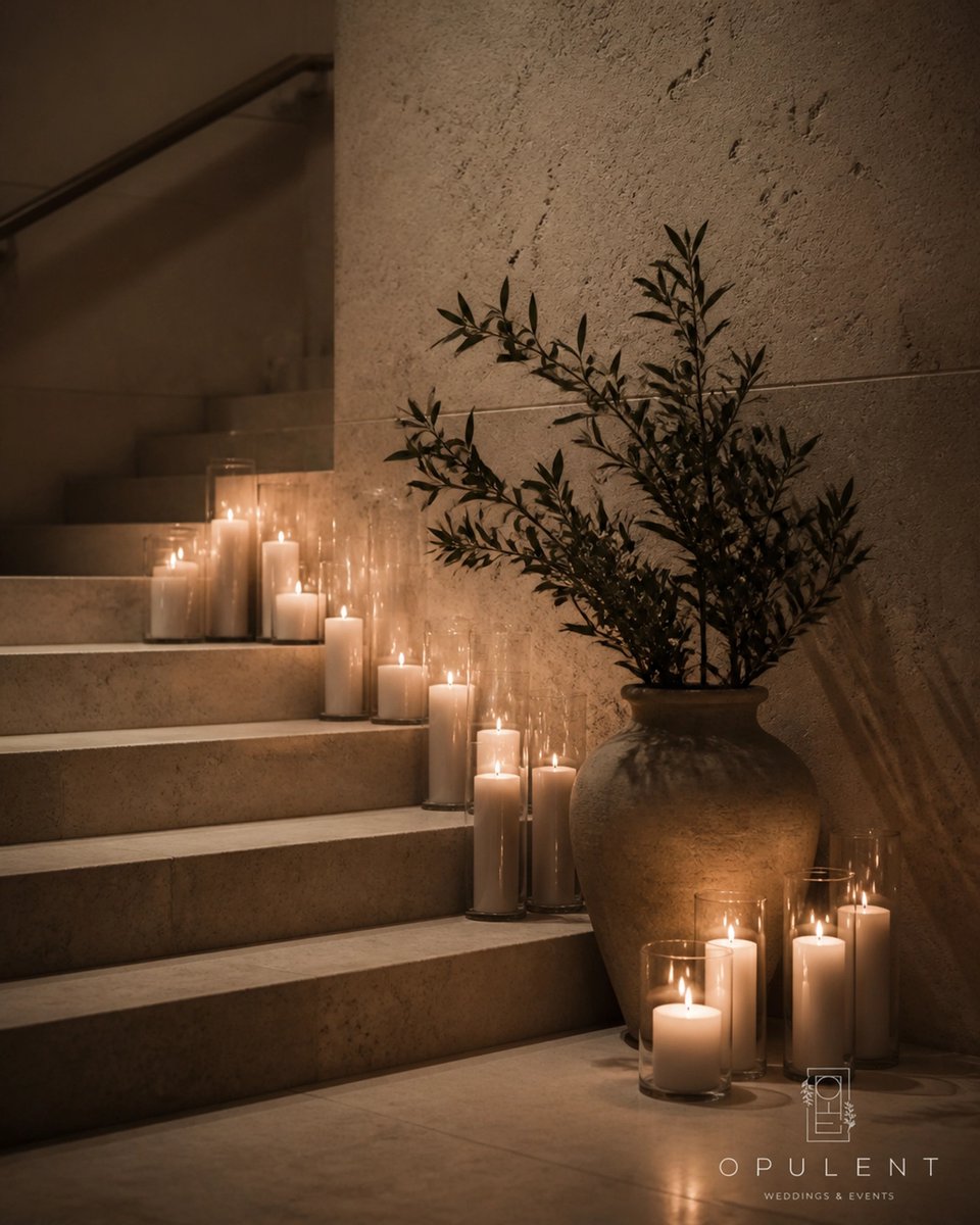 Opulent_Wedding's tweet photo. Candlelight on raw stone creates a sanctuary of grounded elegance. Silent luxury lives in these intimate, architectural moments.

Explore refined design: https://t.co/cTOU3Mac8S

#SilentLuxury #WeddingInspiration #AtmosphericLighting #OpulentWeddings https://t.co/qvTFuYqava