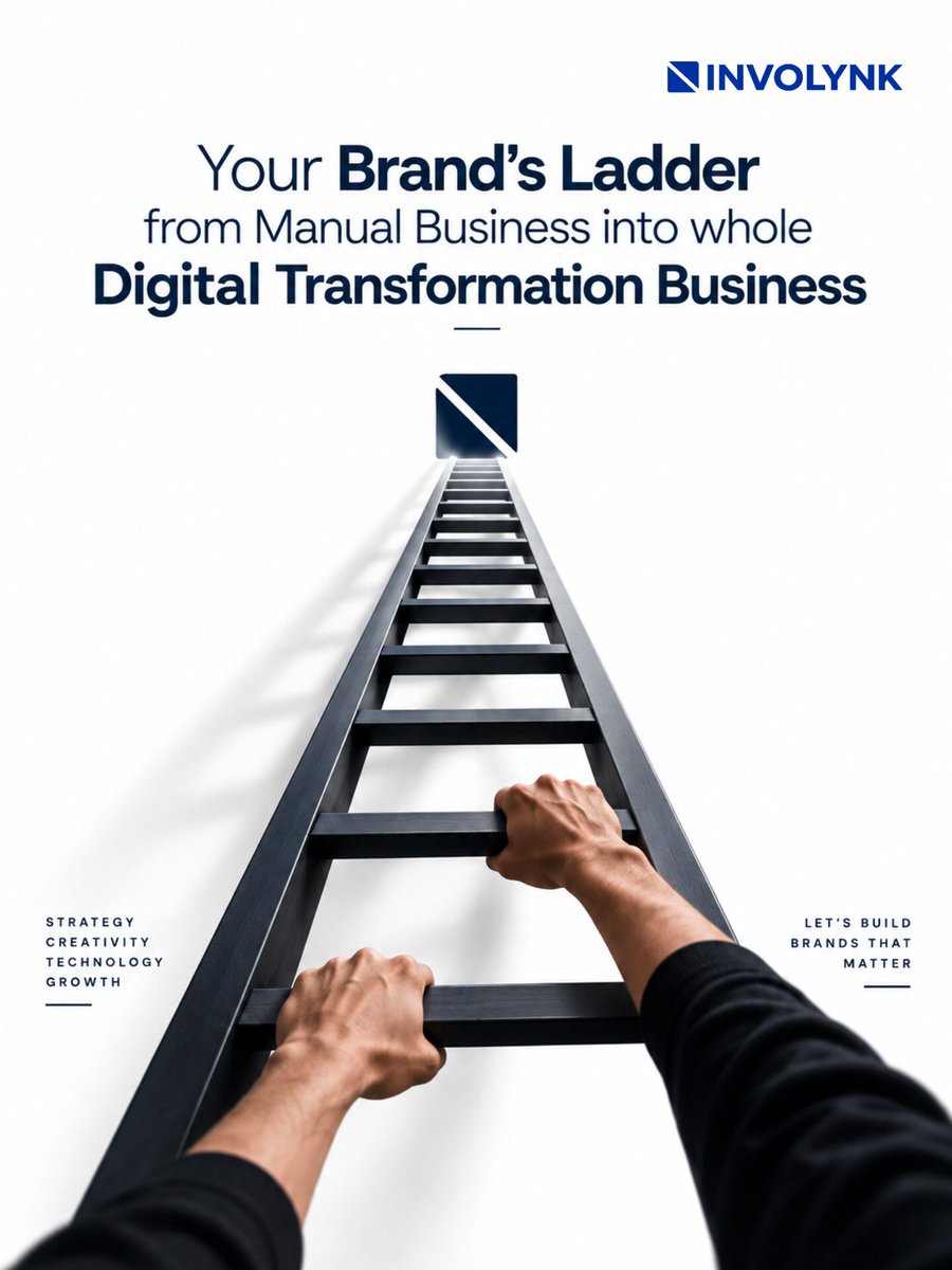 involynk's tweet photo. From manual processes to smarter systems. 🚀

Your digital transformation journey starts with the right technology, the right strategy, and the right partner.

#INVOLYNK #DigitalTransformation #SoftwareDevelopment #BusinessAutomation #Technology #BusinessGrowth #DigitalBusiness https://t.co/I9L0M0JN4Y