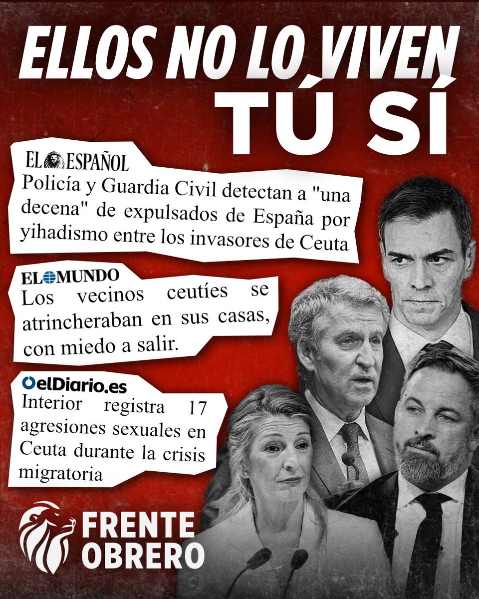 frenteobreroesp's tweet photo. Ellos no lo viven, tú sí. https://t.co/QzUNV8zsGr