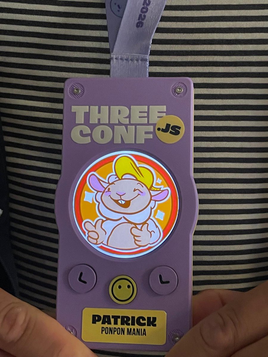 Pat_Hg's tweet photo. Three.js Conf was so much fun and truly inspiring, so many amazing talks 

Loved meeting creatives who care about craft and creative coding

Huge thanks to @makio64 for inviting @JustineSoulie and I to talk about Ponpon, and to @miskitano and @HerveStudio for this ✨ event! https://t.co/HwIlC7VZUe