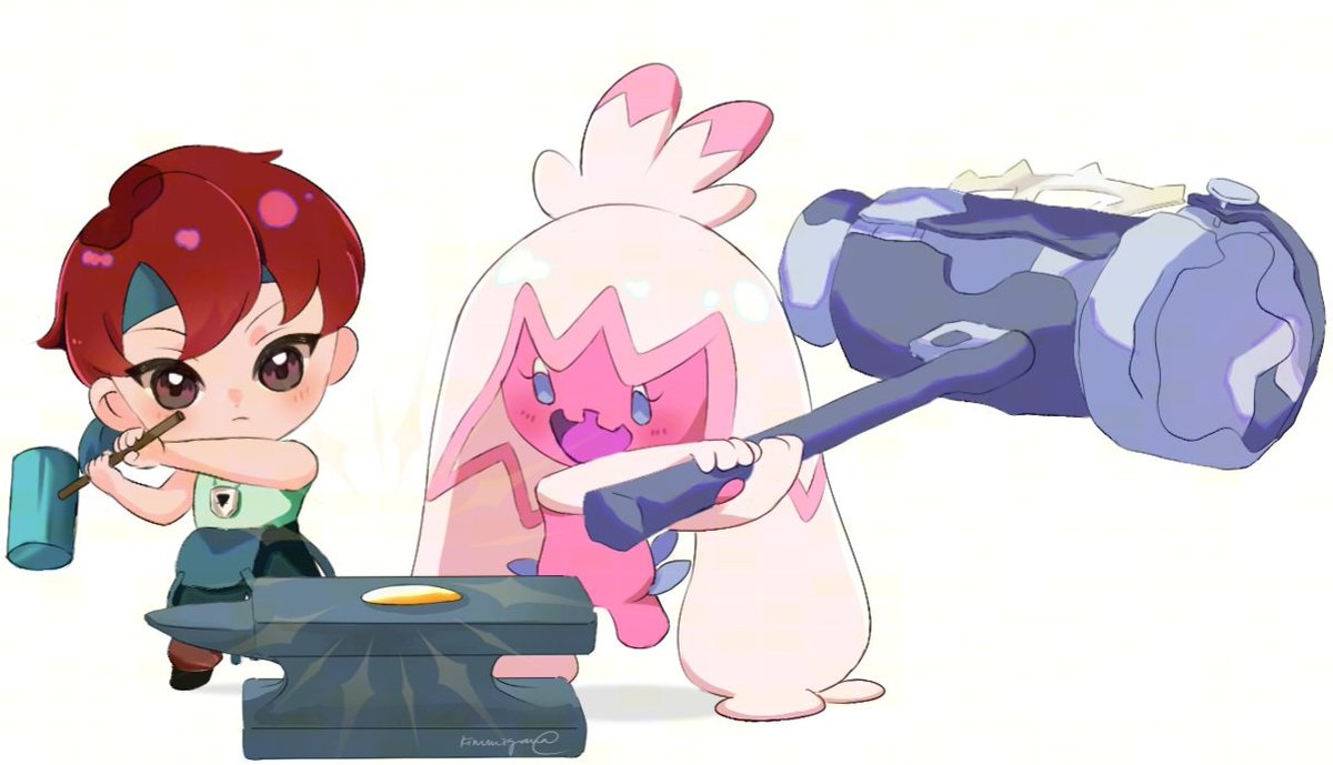 killmegawa's tweet photo. March + Tinkaton = Forge Buddy #fieldsofmistria #pokemon https://t.co/E4cdM1LT8l