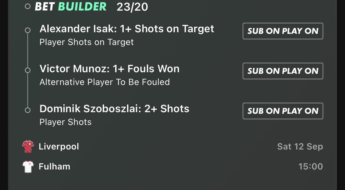 BetLabFootball's tweet photo. Liverpool vs Fulham ⚽️🔜💰

Isak SOT:
0, 2, 1, 2, 1

Munoz Fouls Won:
1, 3, 2, 2, 2

Szoboszlai Shots:
1, 3, 3, 4, 4

📊@StatsHubCom 

#gambletwitter #Gambling𝕏 https://t.co/iiv90YJsmT