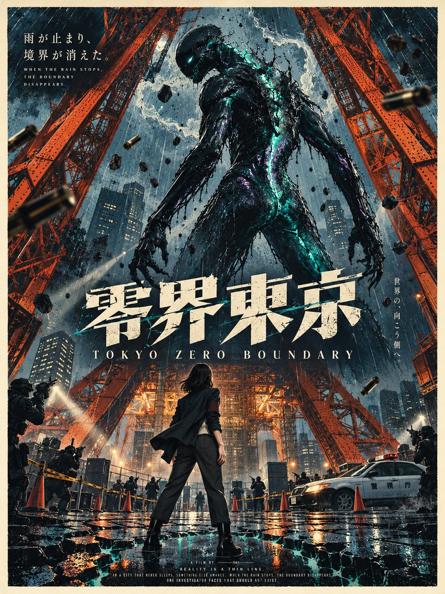 binchen_design's tweet photo. Official poster — TOKYO ZERO BOUNDARY. https://t.co/HqBuvK17XV